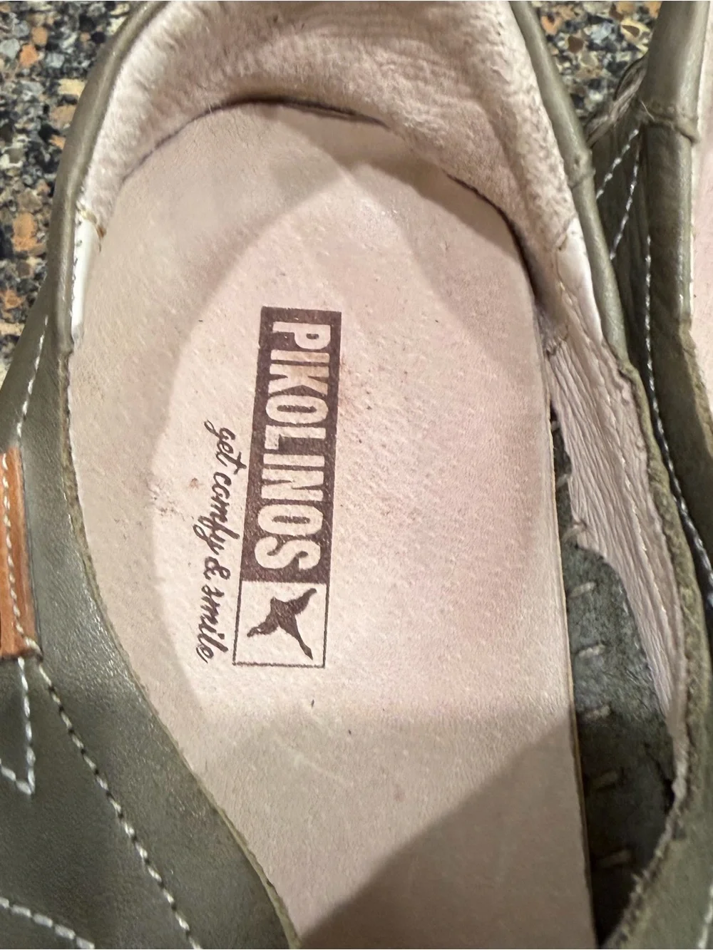 Pikolinos Olive Green Slip-On Women's Shoes Jerez size 40